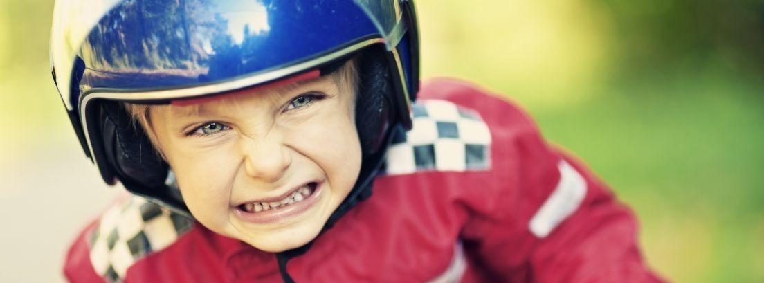 casco para niños de motocross