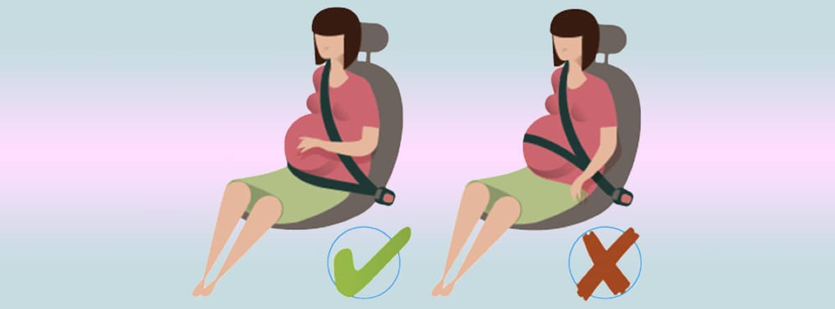 Cómo debe usar una mujer embarazada el cinturón de seguridad